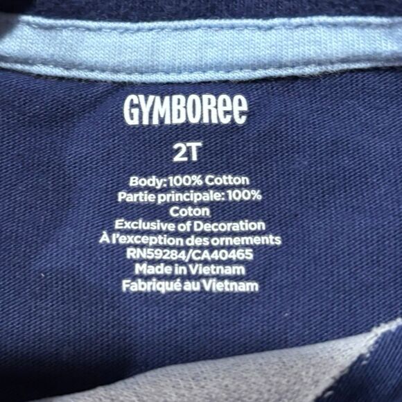 Gymboree Easter Bunny Scooter Tee Navy Blue 2T - Picture 3 of 5